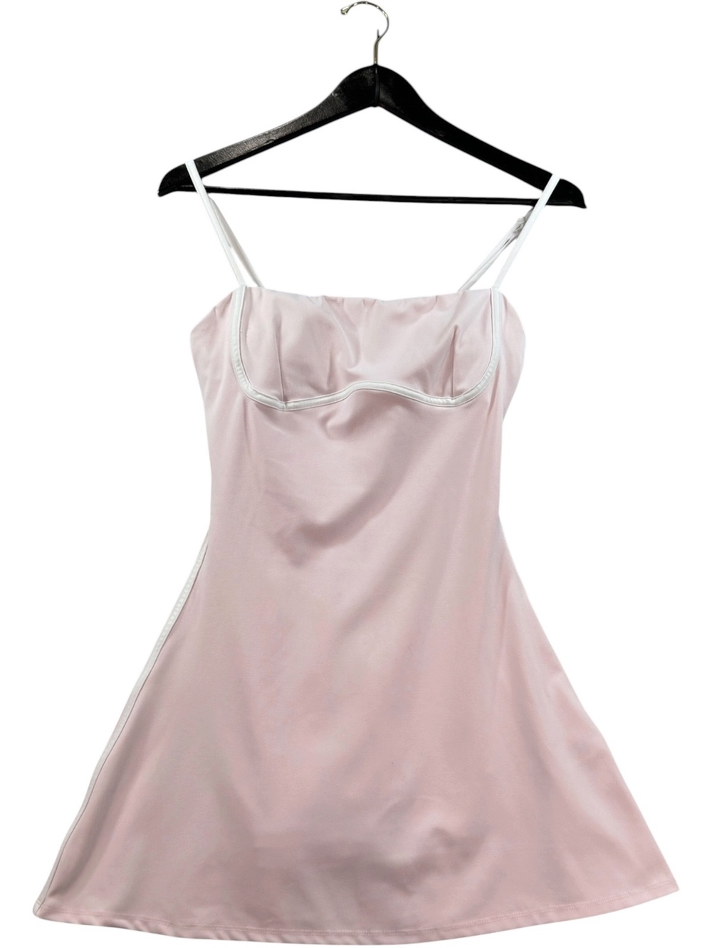Pink & White Tennis Dress Built-In Shorts Pleated Skirt Y2K Preppy